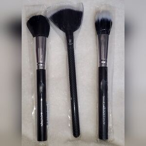 NEW - Bundle of 3 Makeup Brushes - Crown Brushes Royal & Langnickel Moda Pro